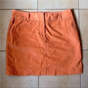 Vineyard Vines Orange Corduroy Skirt